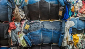 Picture of baled textiles - source MRW Magazine