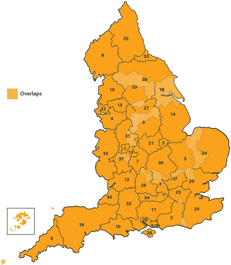 LEP Regions