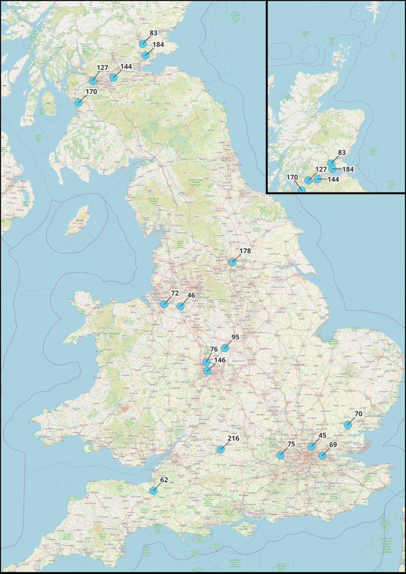 Under Construction EfW within the UK.